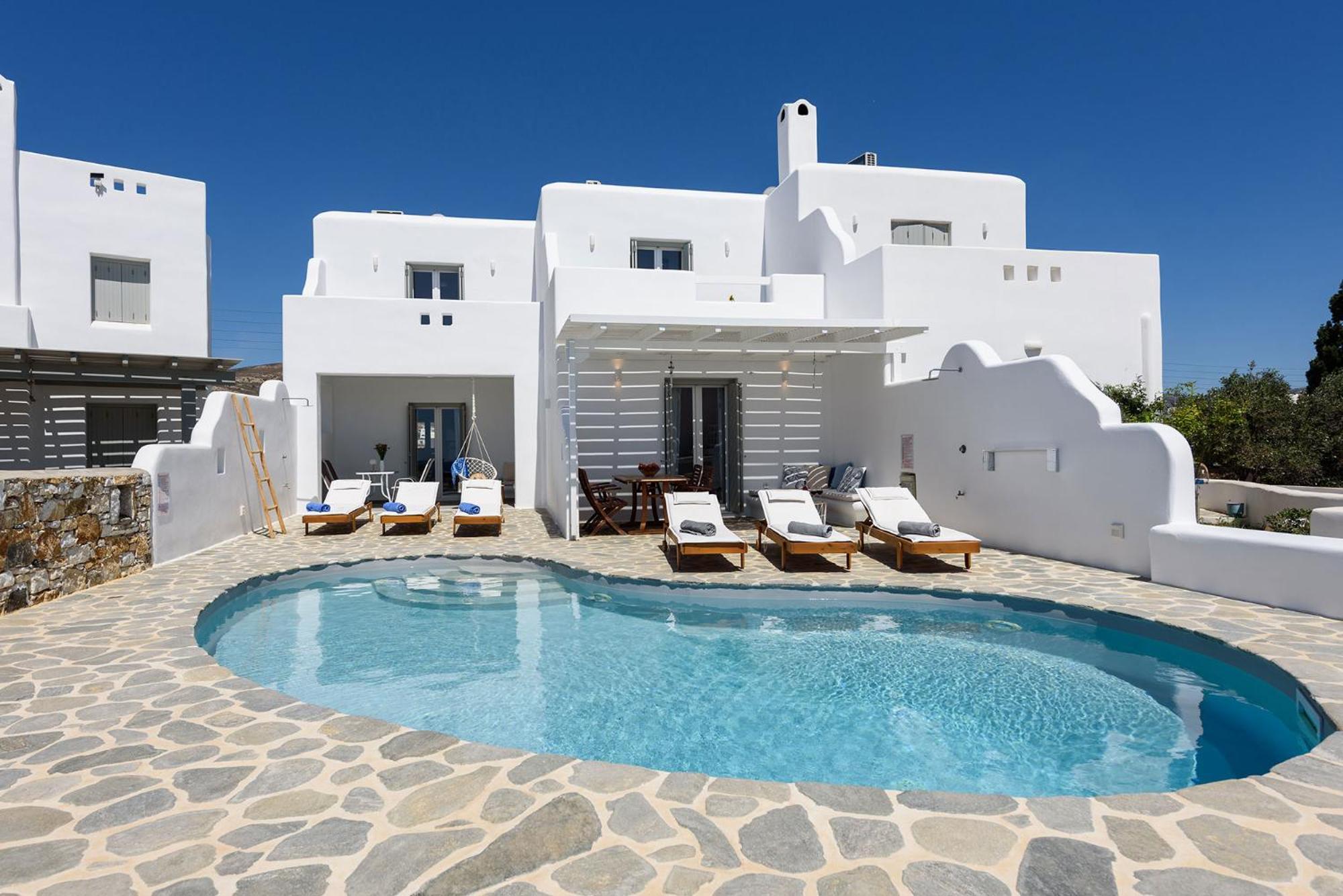 Helen Beach Front Luxury Villas Kastraki  Bagian luar foto