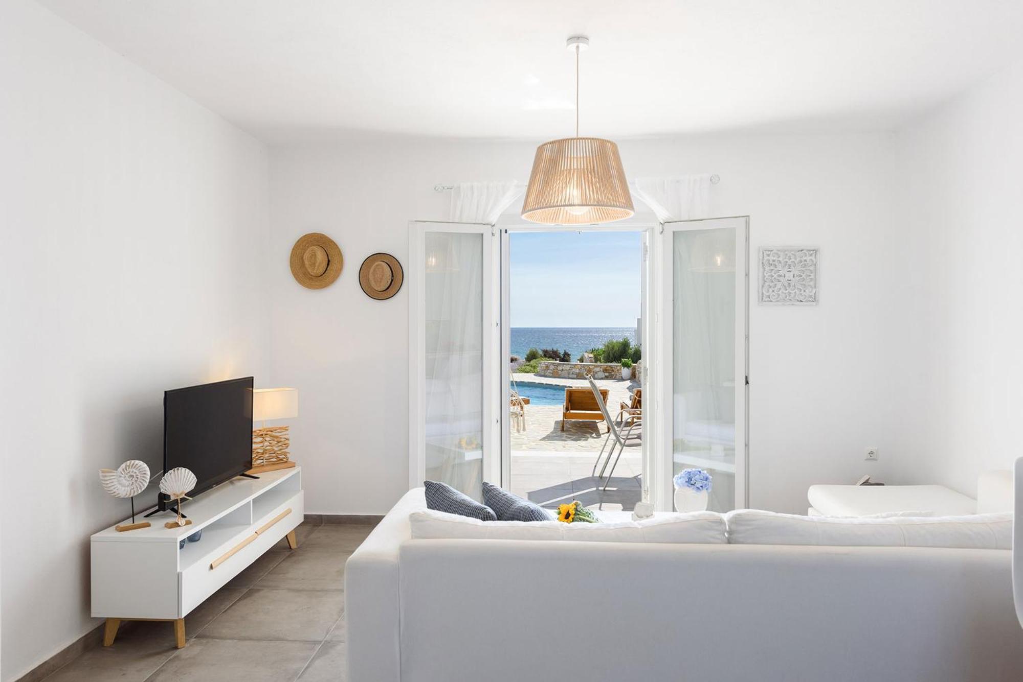 Helen Beach Front Luxury Villas Kastraki  Bagian luar foto