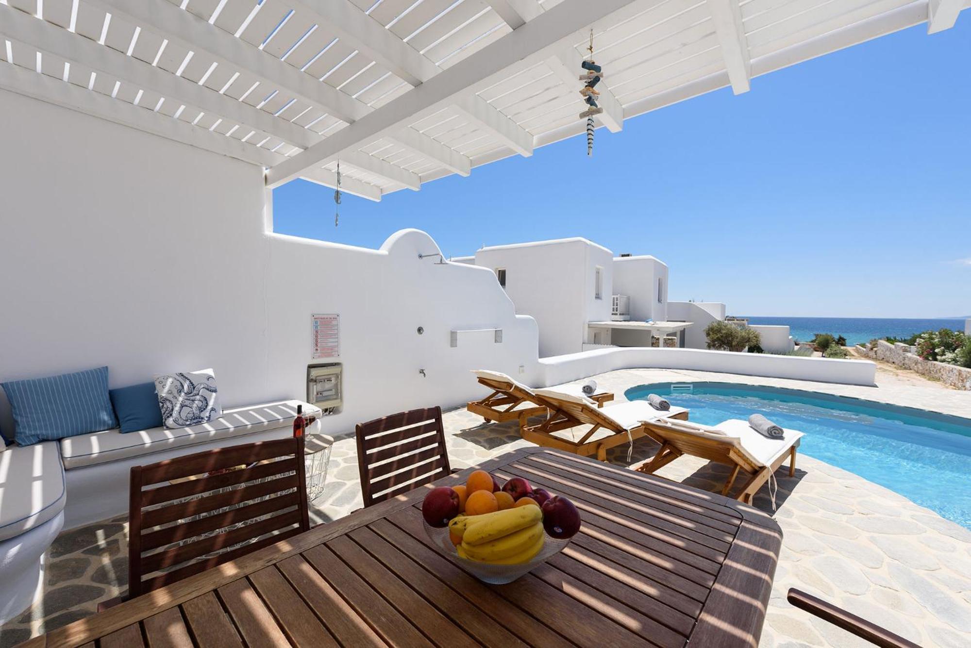 Helen Beach Front Luxury Villas Kastraki  Bagian luar foto