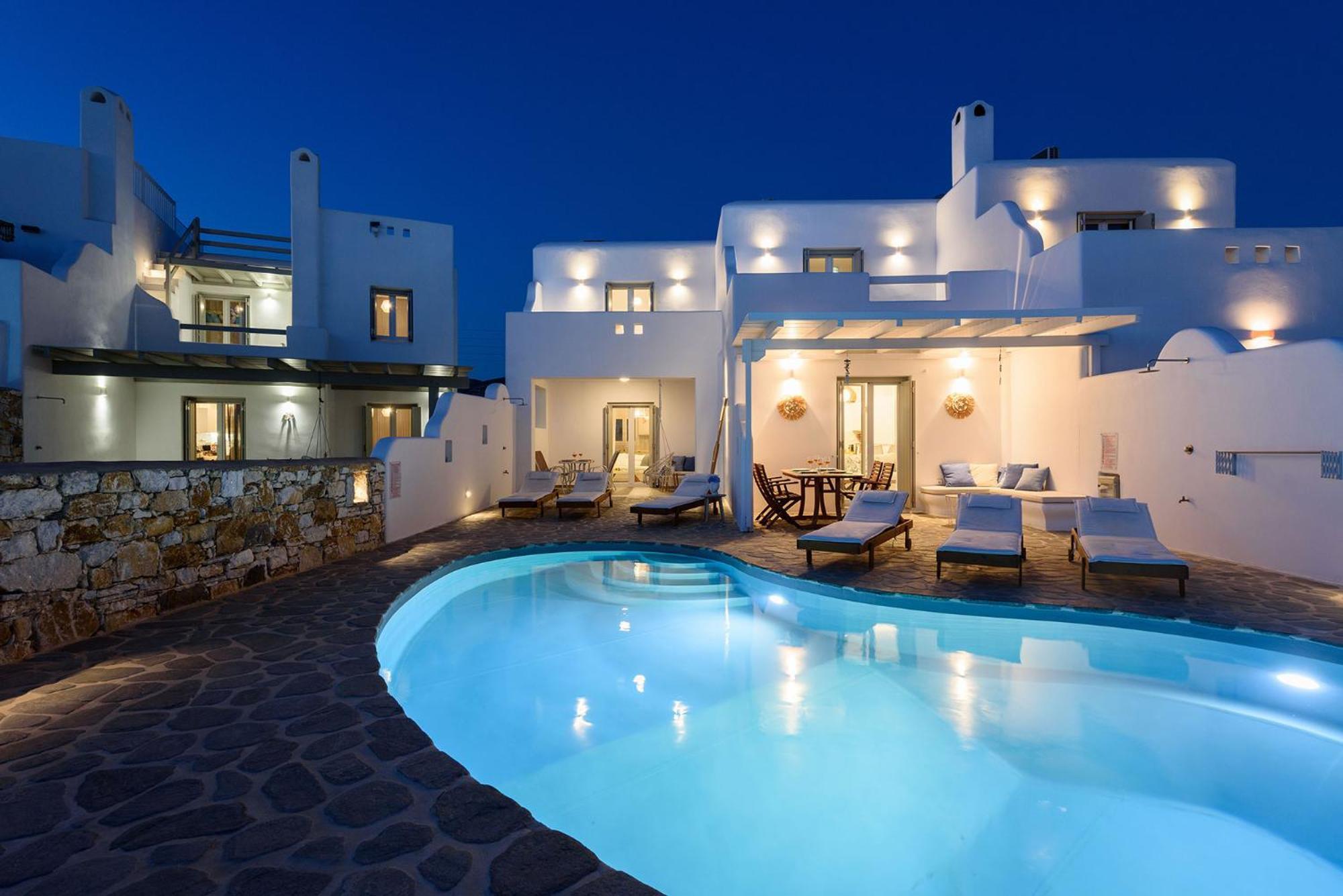 Helen Beach Front Luxury Villas Kastraki  Bagian luar foto
