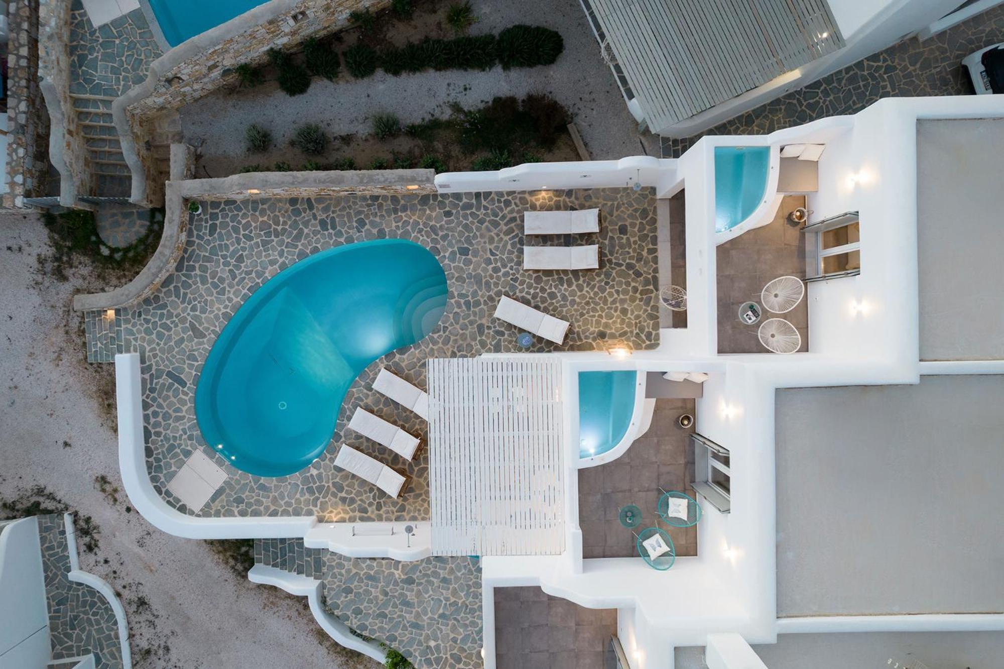 Helen Beach Front Luxury Villas Kastraki  Bagian luar foto