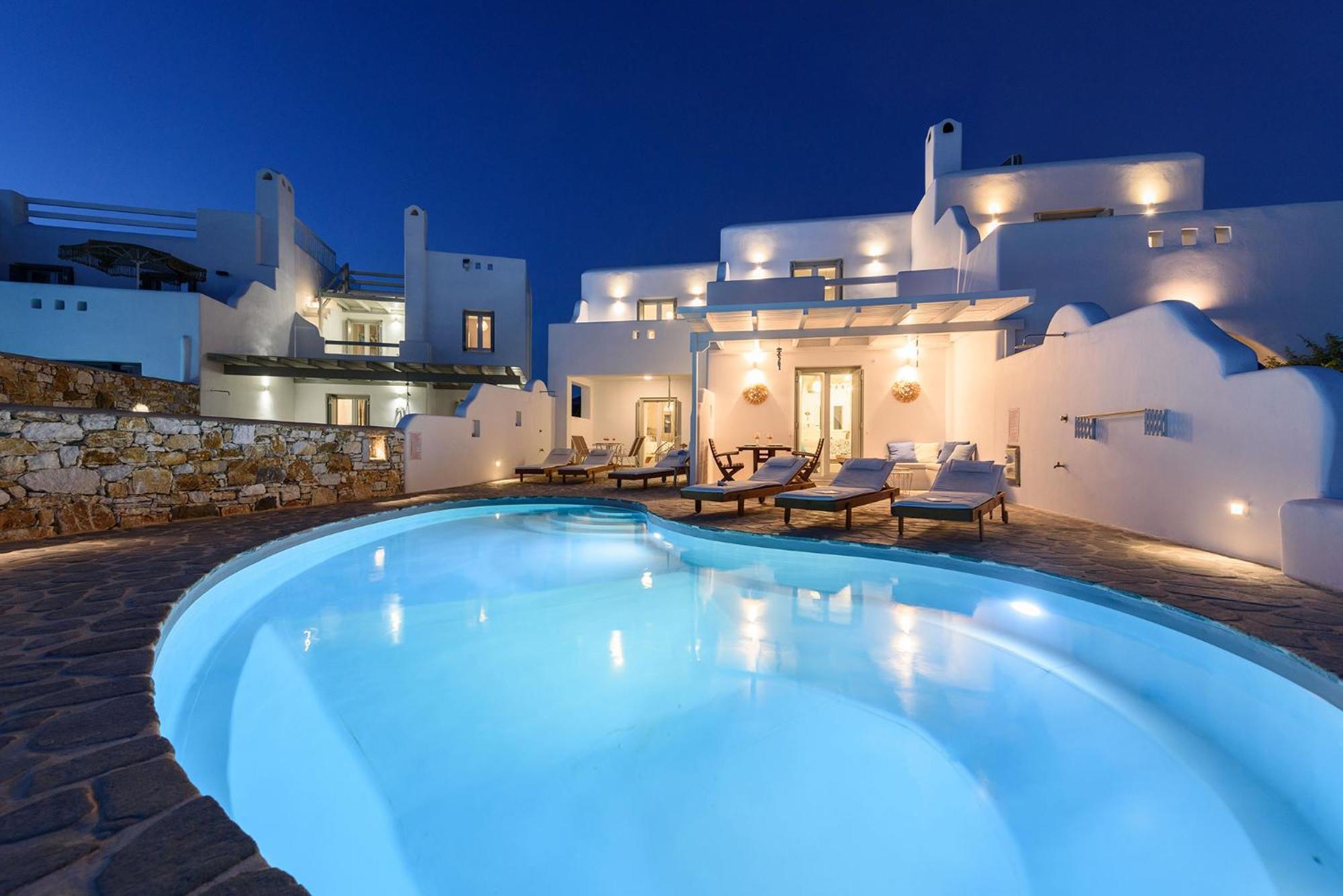 Helen Beach Front Luxury Villas Kastraki  Bagian luar foto