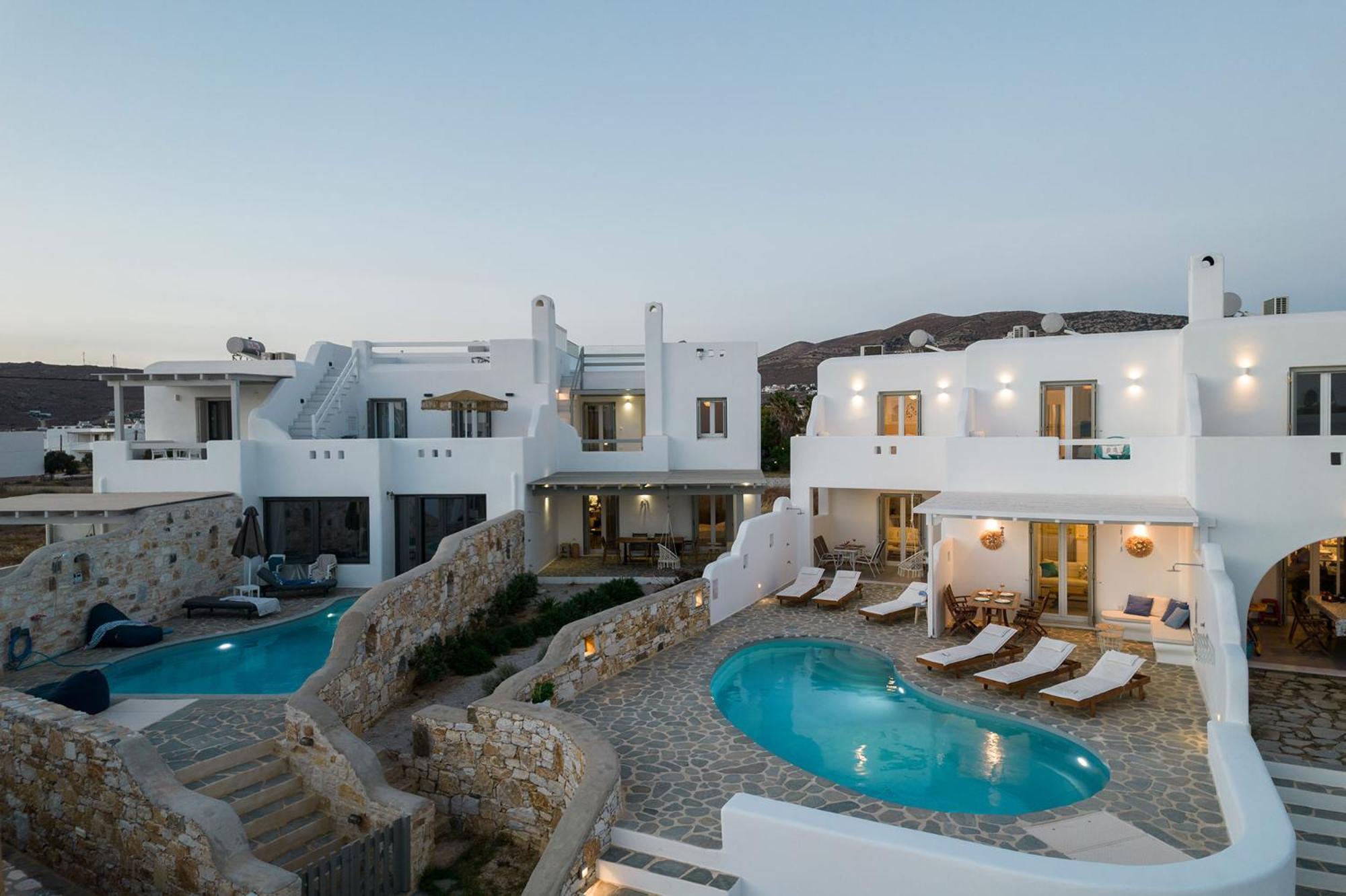 Helen Beach Front Luxury Villas Kastraki  Bagian luar foto