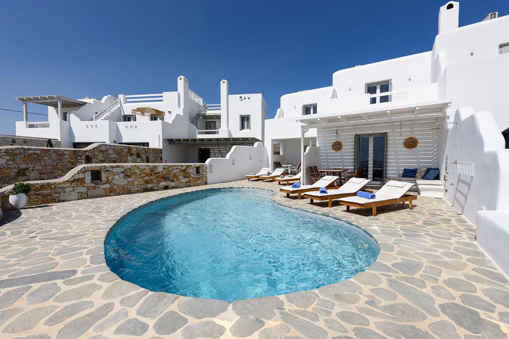 Helen Beach Front Luxury Villas Kastraki  Bagian luar foto