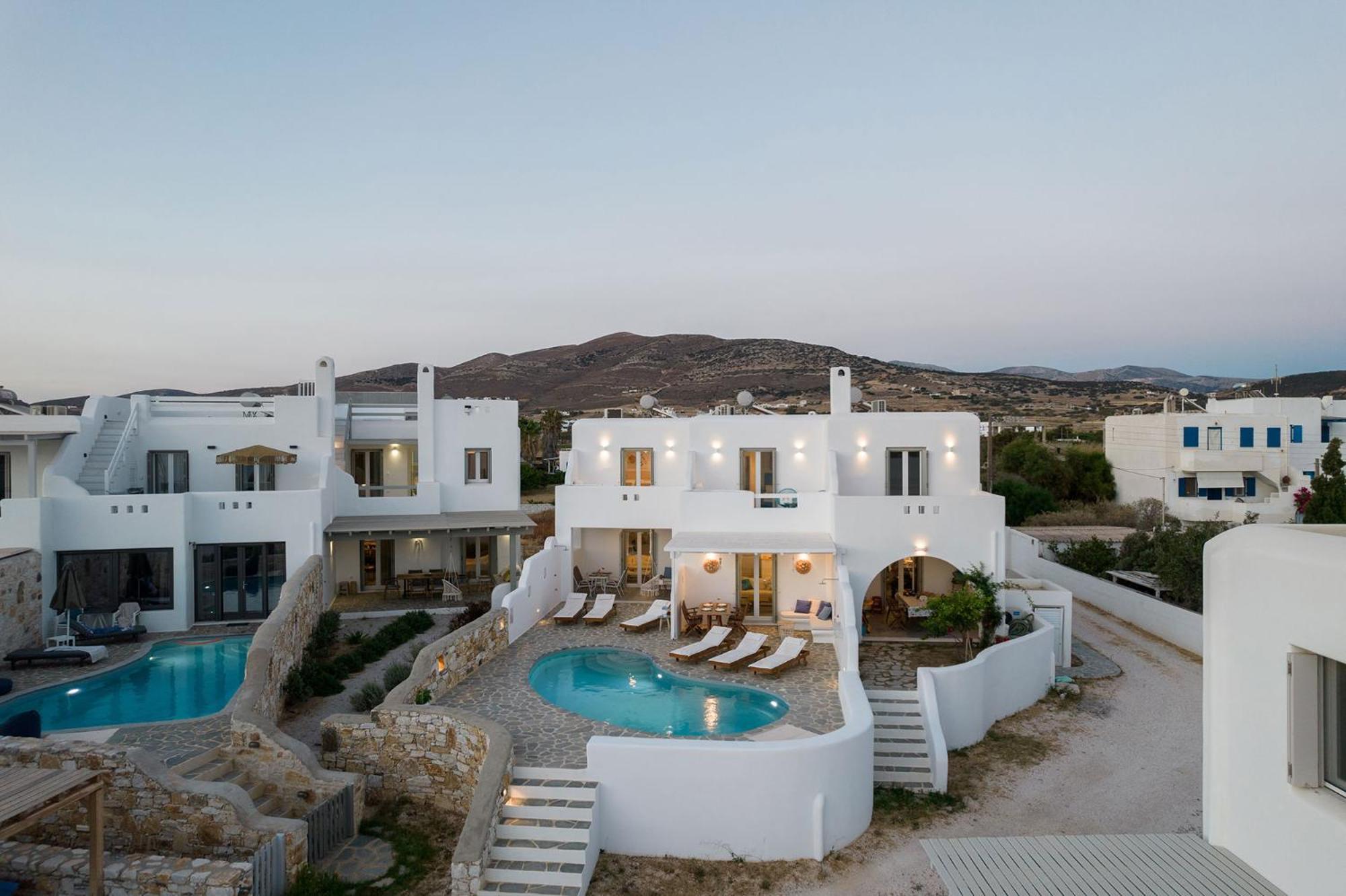 Helen Beach Front Luxury Villas Kastraki  Bagian luar foto