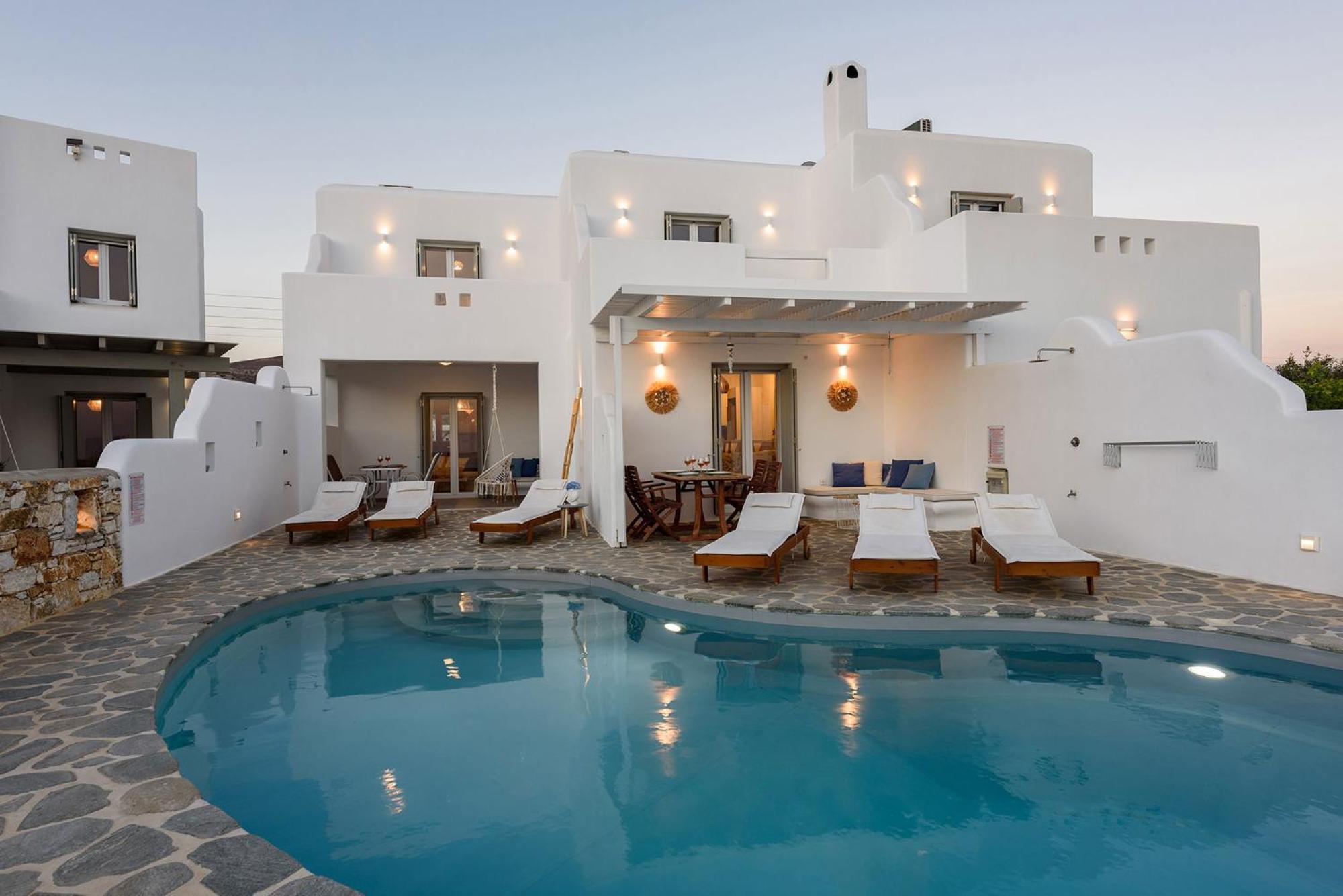 Helen Beach Front Luxury Villas Kastraki  Bagian luar foto